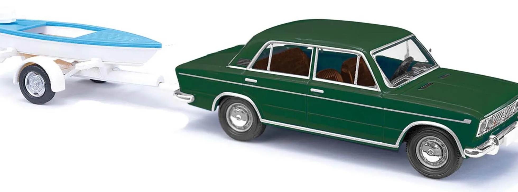 BUSCH 50516 Lada 1500 mit Bootsanhänger 1973 Automodell 1:87