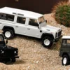 BUSCH 50302 Land Rover Defender blau Modellauto 1:87