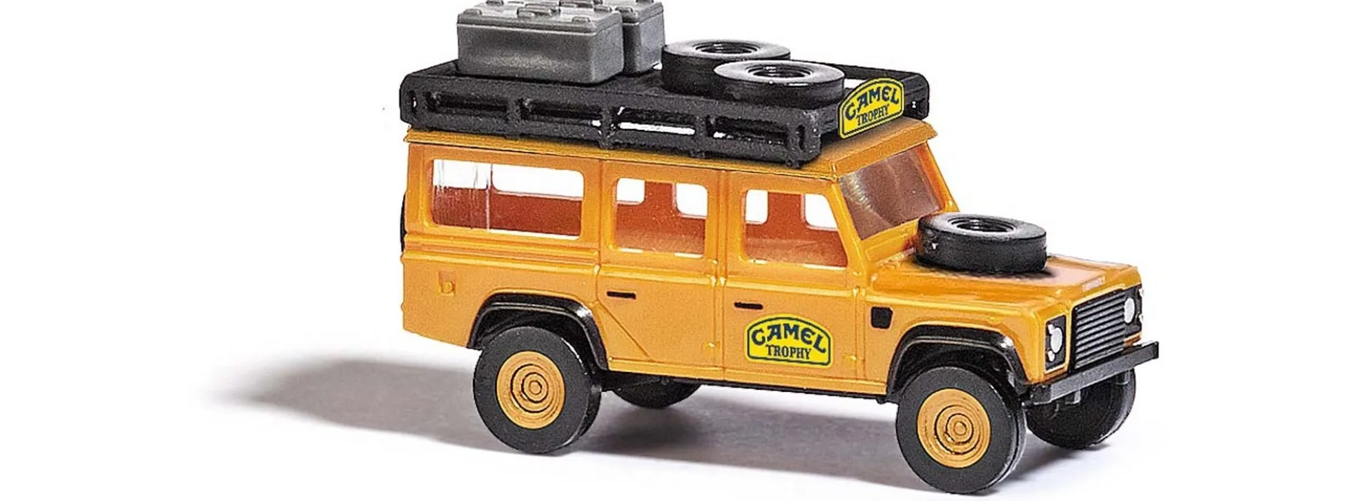 BUSCH 8382 Land Rover Defender Camel Trophy Automodell 1:160