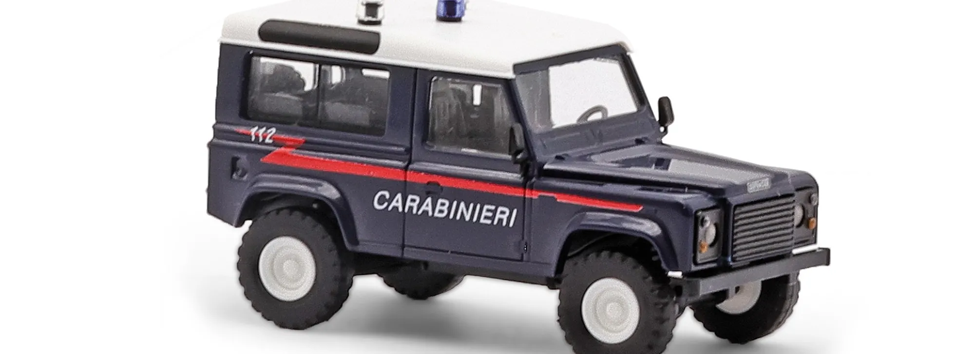 BUSCH 54313 Land Rover Defender 90 Carabinieri Blaulichtmodell 1:87