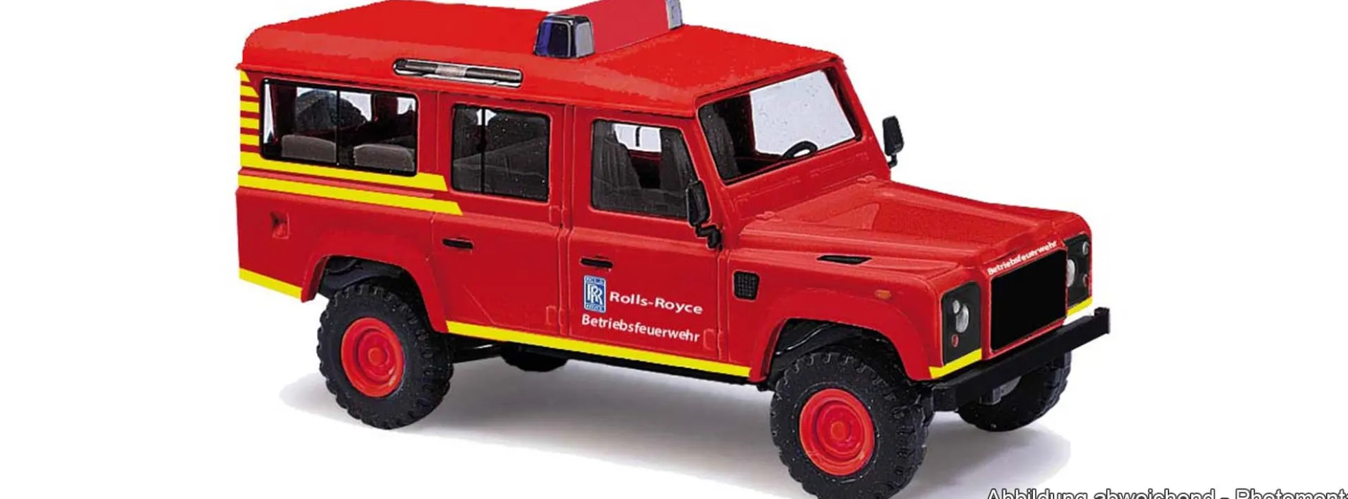 BUSCH 50327 Land Rover Defender Feuerwehr | Blaulichtmodell 1:87