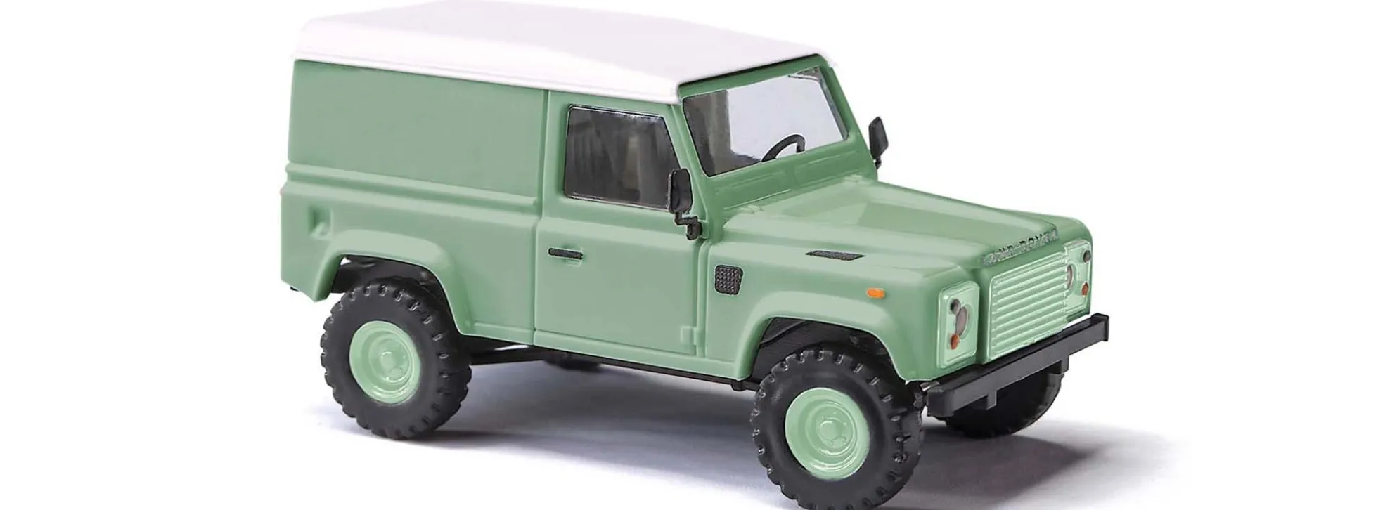 BUSCH 54352 Land Rover Defender 90 Kasten grün Automodell 1:87
