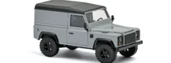 BUSCH 54356 Land Rover Defender 90 Kastenwagen 1983 silbergrau Automodell 1:87