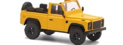 BUSCH 54392 Land Rover Defender 90 offen - gelb | Modellbauto 1:87