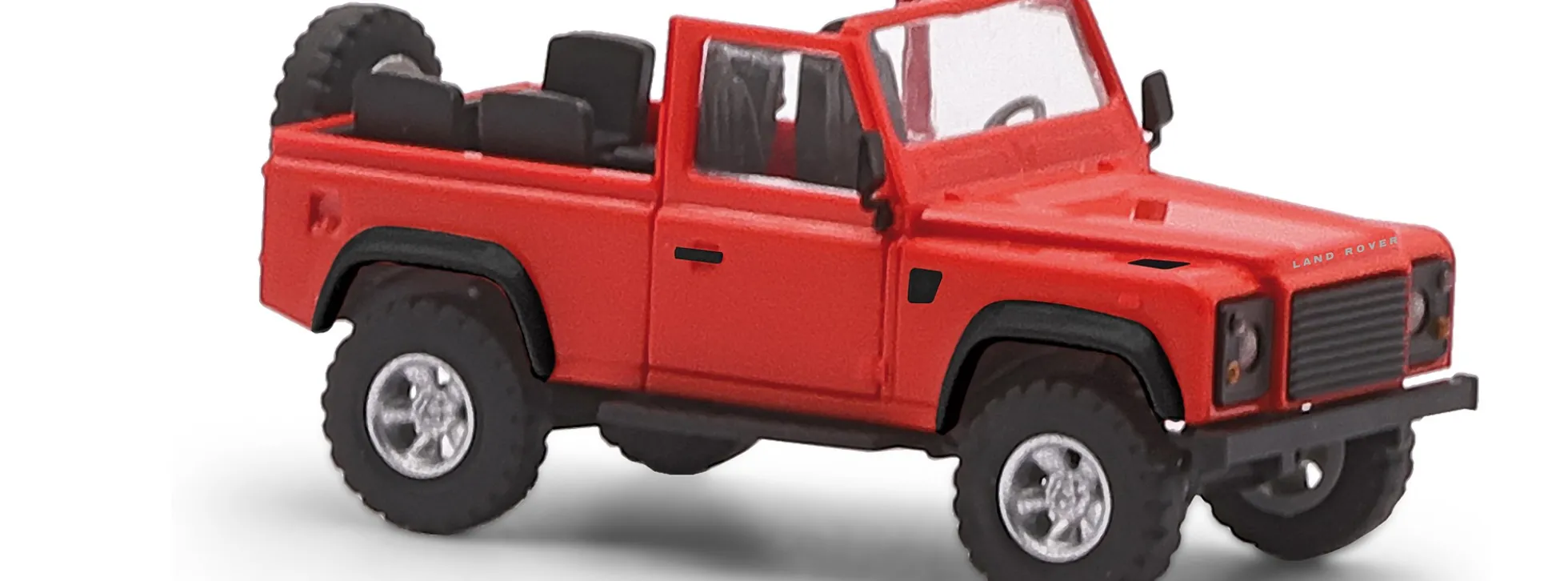 BUSCH 54390 Land Rover Defender 90 offen rot Automodell 1:87