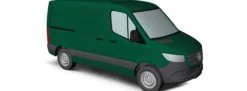 BUSCH 53402 MB Sprinter Kasten, kurzer RS, grün | Modellauto 1:87