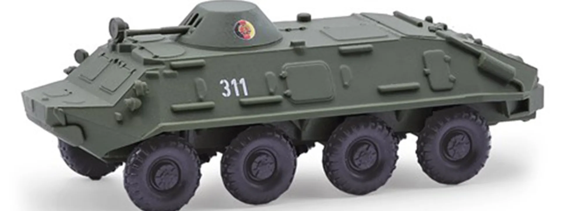 BUSCH Mehlhose 210106002 Spähpanzerwagen SPW-60PB Turm mit MG NVA Militärmodell 1:87