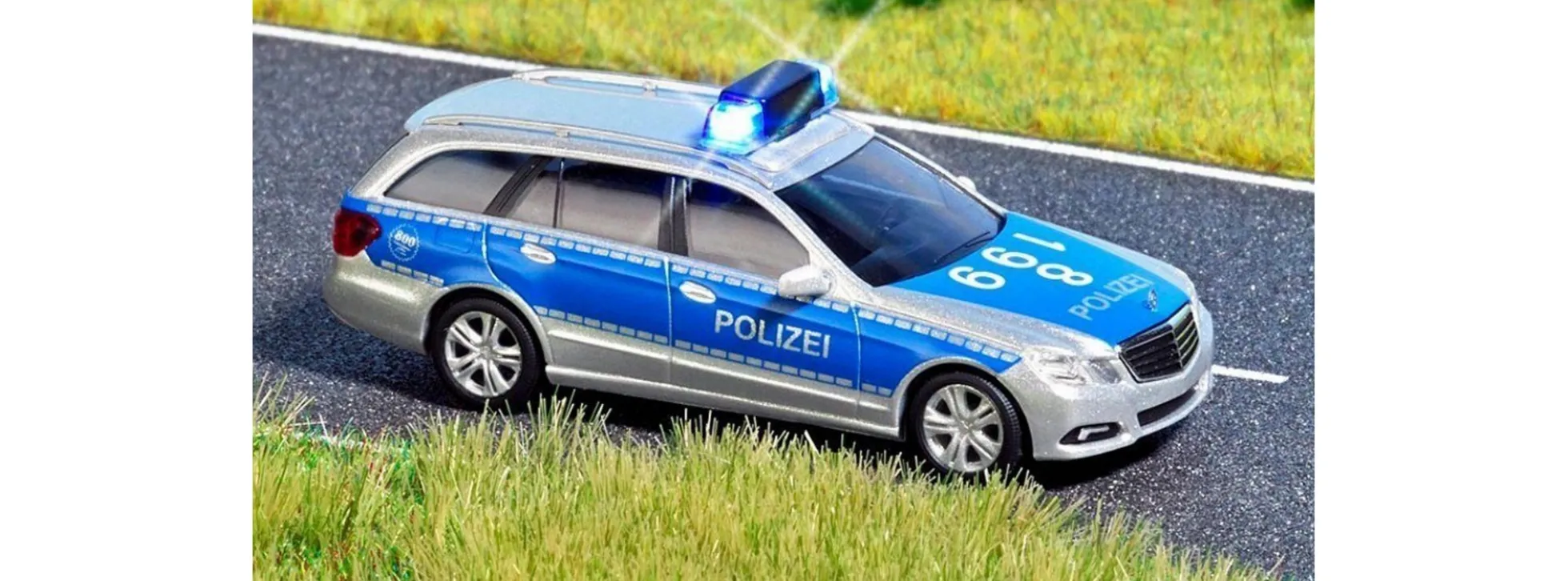 BUSCH 5626 Mercedes-Benz E-Klasse T-Modell Polizei Blaulichtmodell 1:87