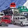 BUSCH 51459 Mercedes-Benz G-Klasse facelift Feuerwehr Blaulichtmodell 1:87