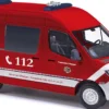 BUSCH 54058 Mercedes-Benz Sprinter Halbbus kurz Feuerwehr Erlangen Blaulichtmodell 1:87