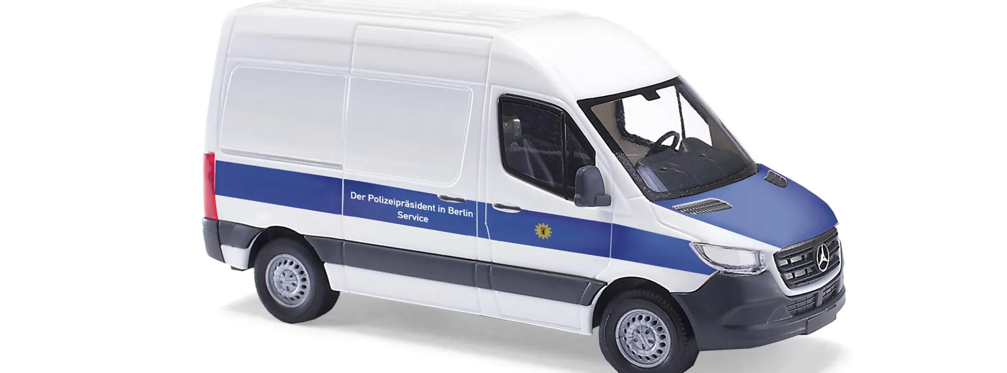 BUSCH 54006 Mercedes-Benz Sprinter Kasten kurzer Radstand Polizei Berlin Automodell 1:87