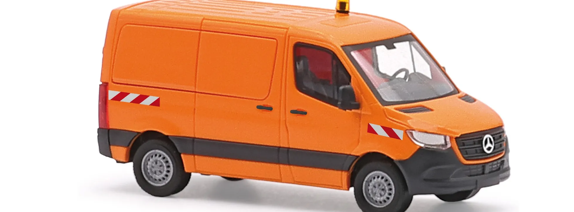 BUSCH 53407 Mercedes-Benz Sprinter Kasten kurz kommunal verkehrsorange Automodell 1:87