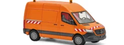 BUSCH 54008 Mercedes-Benz Sprinter Transporter kurz 2018 kommunalorange Automodell 1:87