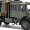 BUSCH 51087 Mercedes-Benz Unimog U5023 Doppelkabine tarnfarben | Militärmodell 1:87