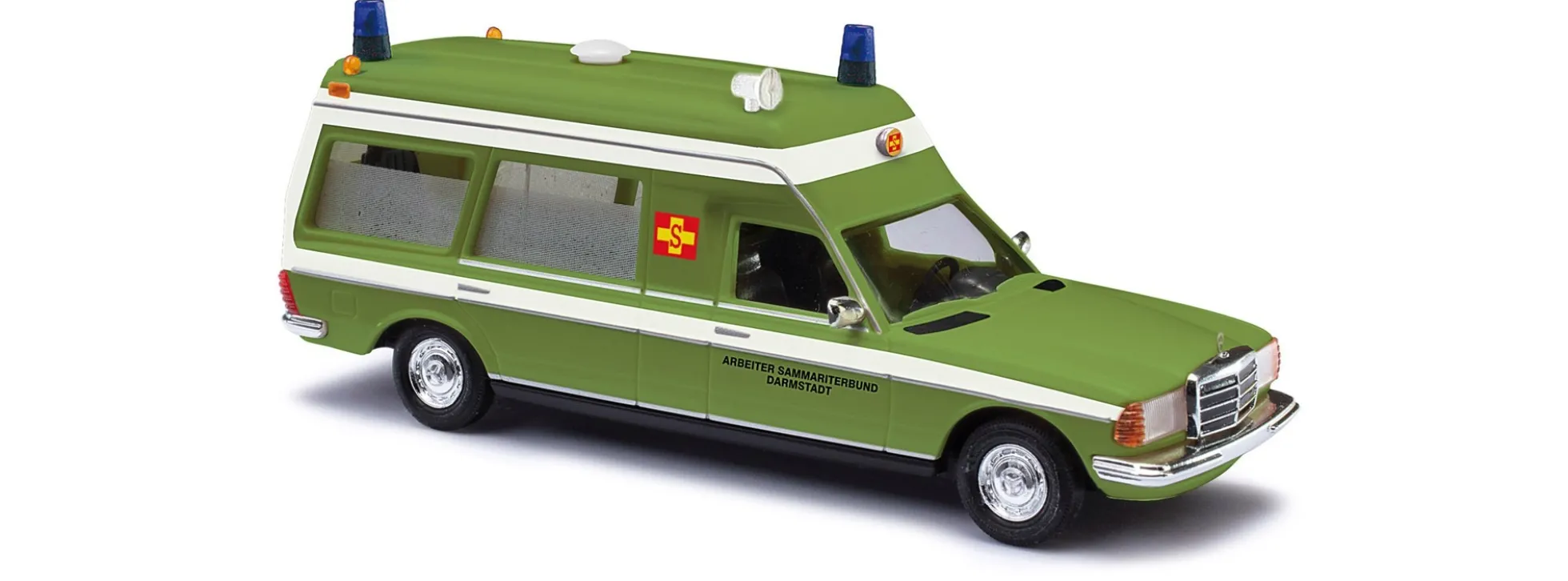 BUSCH 52204 Mercedes-Benz VF123 Miesenaufbau ASB Blaulichtmodell 1:87