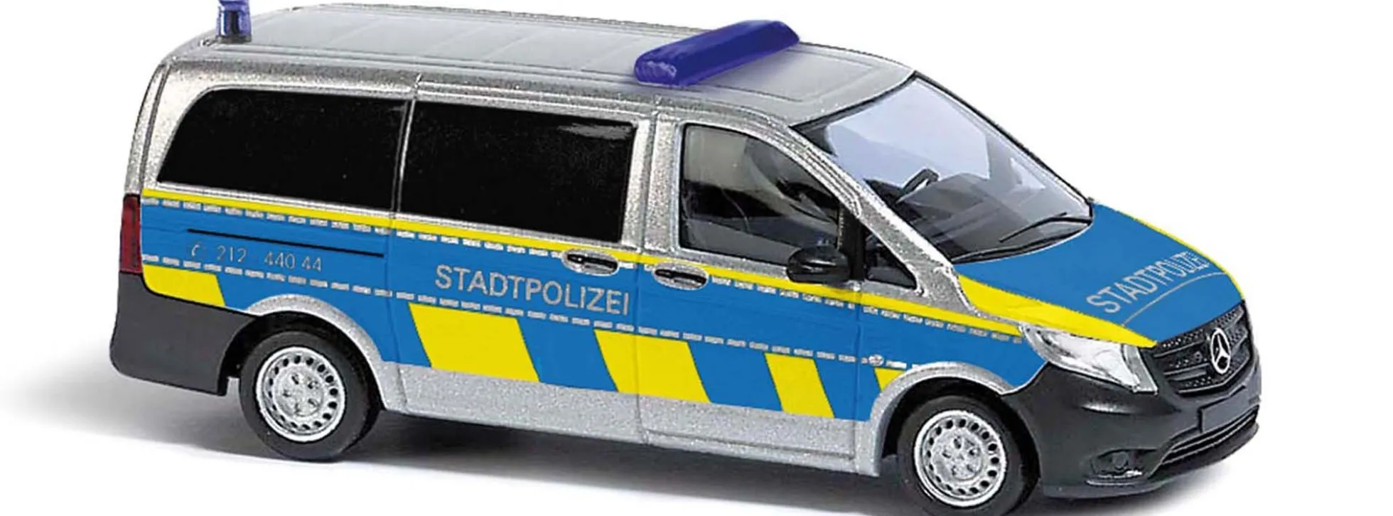 BUSCH 51109 Mercedes-Benz Vito Bus Polizei Frankfurt am Main Blaulichtmodell 1:87