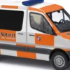 BUSCH 53450 Mercedes Sprinter kurz DRK Notarzt Kreis Bergstraße | Blaulichtmodell 1:87