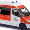 BUSCH 54060 Mercedes Sprinter kurz Rettungsdienst Aachen | Blaulichtmodell 1:87