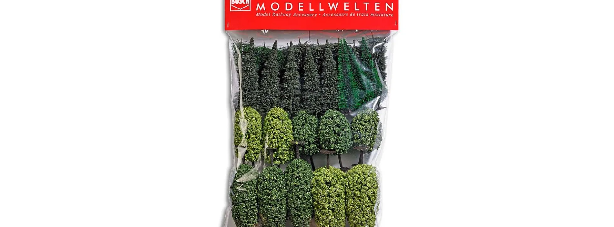 BUSCH 6488 Mischwald Laub- und Nadelbäume für Spur H0