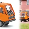 BUSCH 42255 Multicar M26 mit Fahrer 1991 kommunalorange Automodell 1:87