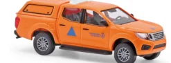 BUSCH 53725 Nissan Navara mit Hardtop BRS THW Dänemark Automodell 1:87
