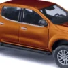 BUSCH 53720 Nissan Navara N-Guard mit Alukiste Goldmetallic | Modellauto 1:87