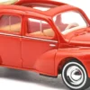BUSCH 46573 Renault 4CV Cabrio mit gelben Scheinwerfern rot | Modellauto 1:87