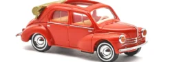BUSCH 46573 Renault 4CV Cabrio mit gelben Scheinwerfern rot | Modellauto 1:87