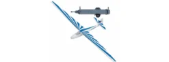 BUSCH 1155 Segelflugzeug blau Fertigmodell Spur H0