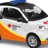 BUSCH 50726 Smart Fortwo Coupe 2014 DRK Fulda | Blaulichtmodell 1:87