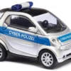 BUSCH 46149 Smart Fortwo 2007 Cyber-Polizei Blaulichtmodell 1:87