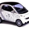 BUSCH 46125 Smart Fortwo »Polizei Luxemburg« Modellauto 1:87