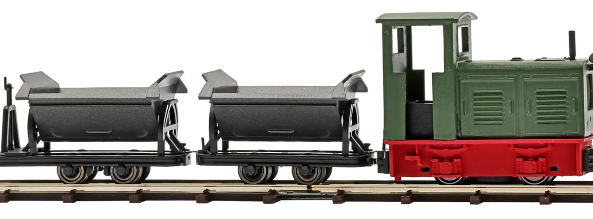BUSCH 12022 Start-Set Feldbahn mit Ns2 Diesellok | analog | Spur H0f