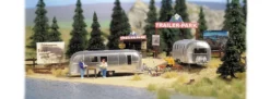 BUSCH 1054 Trailer Park Bausatz 1:87