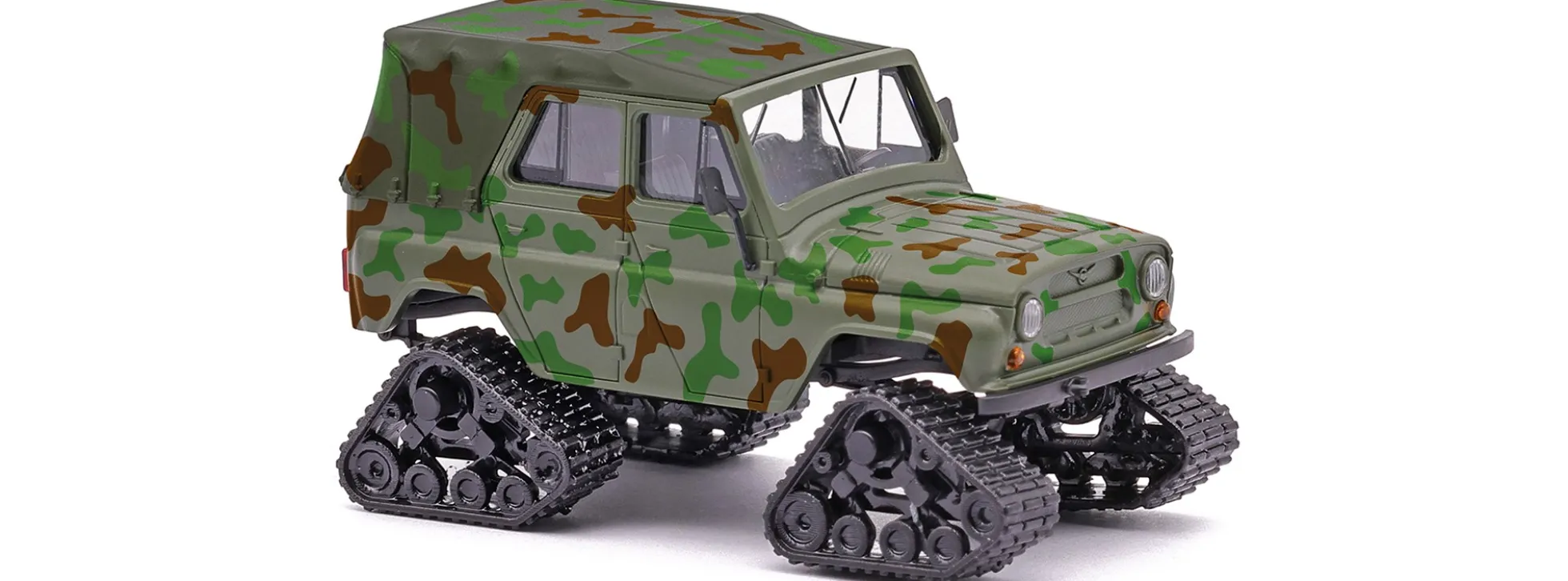 BUSCH 52122 UAZ 469 Raupenantrieb 1972 | Militärmodell 1:87