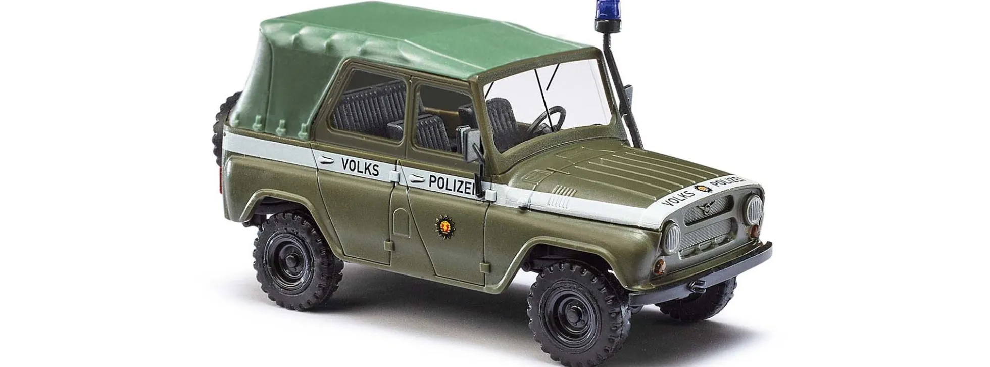 BUSCH 52121 UAZ 469 Volkspolizei geschlossen | Blaulichtmodell 1:87