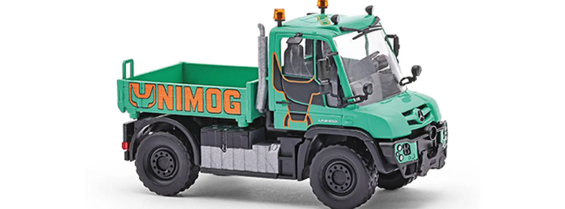 BUSCH 50935 Unimog U430 Arbeitstier türkisgrün | LKW-Modell 1:87
