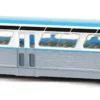 BUSCH 44513 US Bus Fishbowl blau mit Schilder Busmodell 1:87
