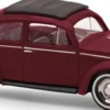 BUSCH 52991 VW Käfer mit Ovalfenster und Verdeck Exportmodell weinrot Automodell 1:87
