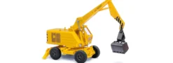 BUSCH 87401 Weimar Mobilbagger T174-2 gelb | Baumaschinenmodell 1:120