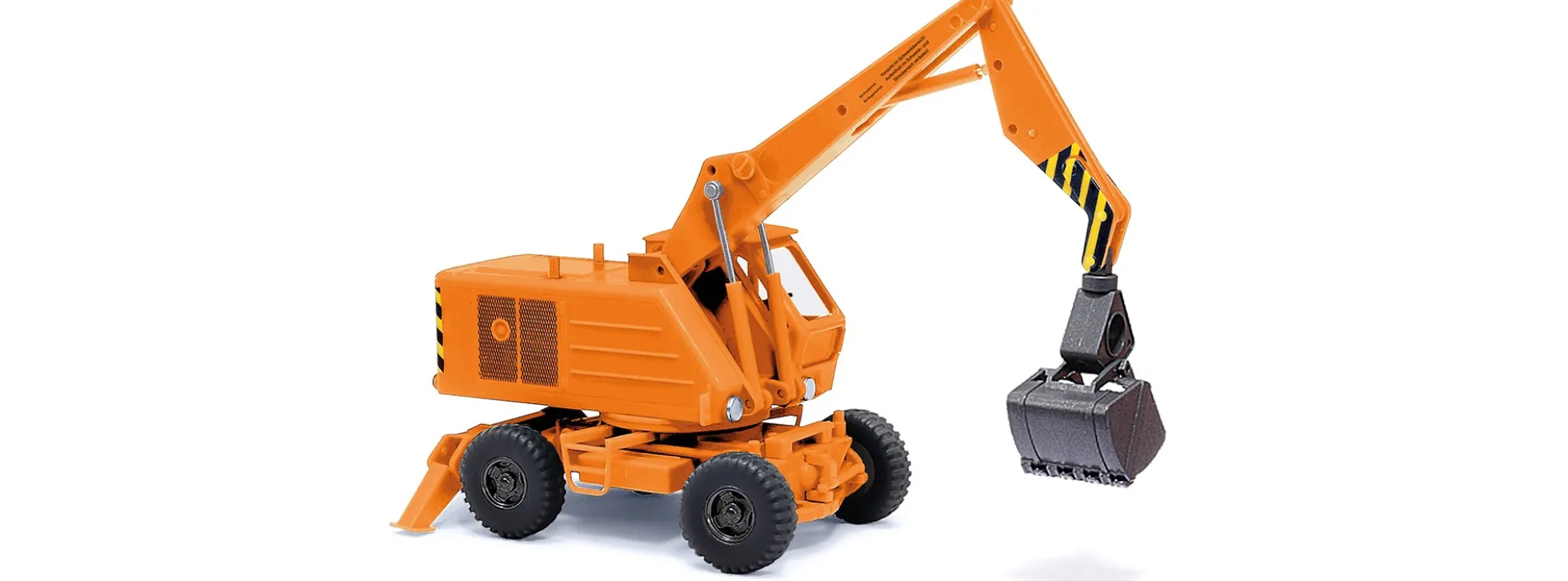 BUSCH 87403 Weimar Mobilbagger T 174-2 orange | Baumaschinenmodell 1:120