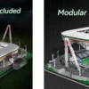 CaDA C66021W Allianz Stadion Juventus Turin | LED Beleuchtung | Gebäude Bausatz 1:410
