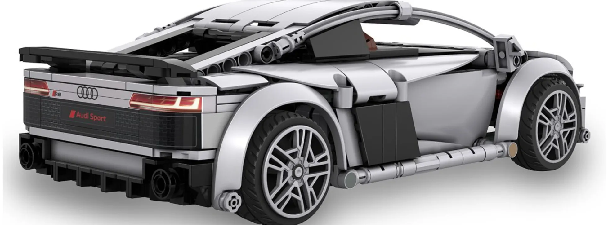 CaDA C57012W Audi R8 grau | 2.4GHz | RC Auto Baukasten 1:14