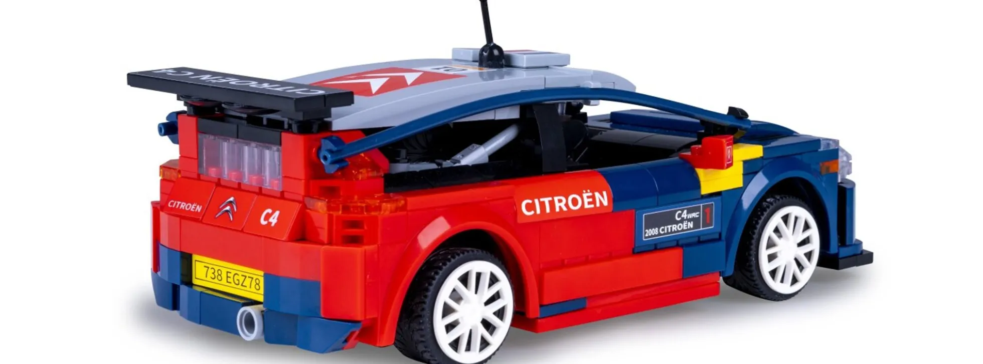 CaDA C51078W Citroen C4 2008 WRC | Auto Baukasten 1:20