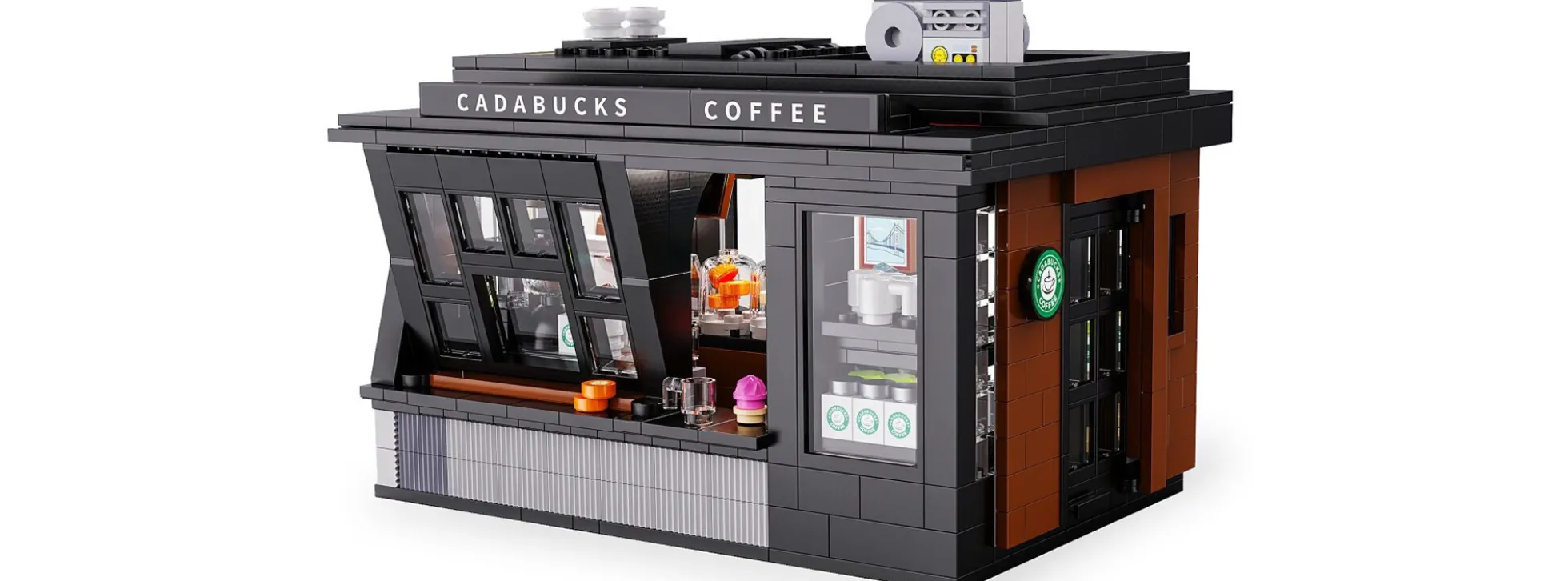 CaDA C66005W Coffee House Cadabucks | LED | Gebäude Baukasten 1:30