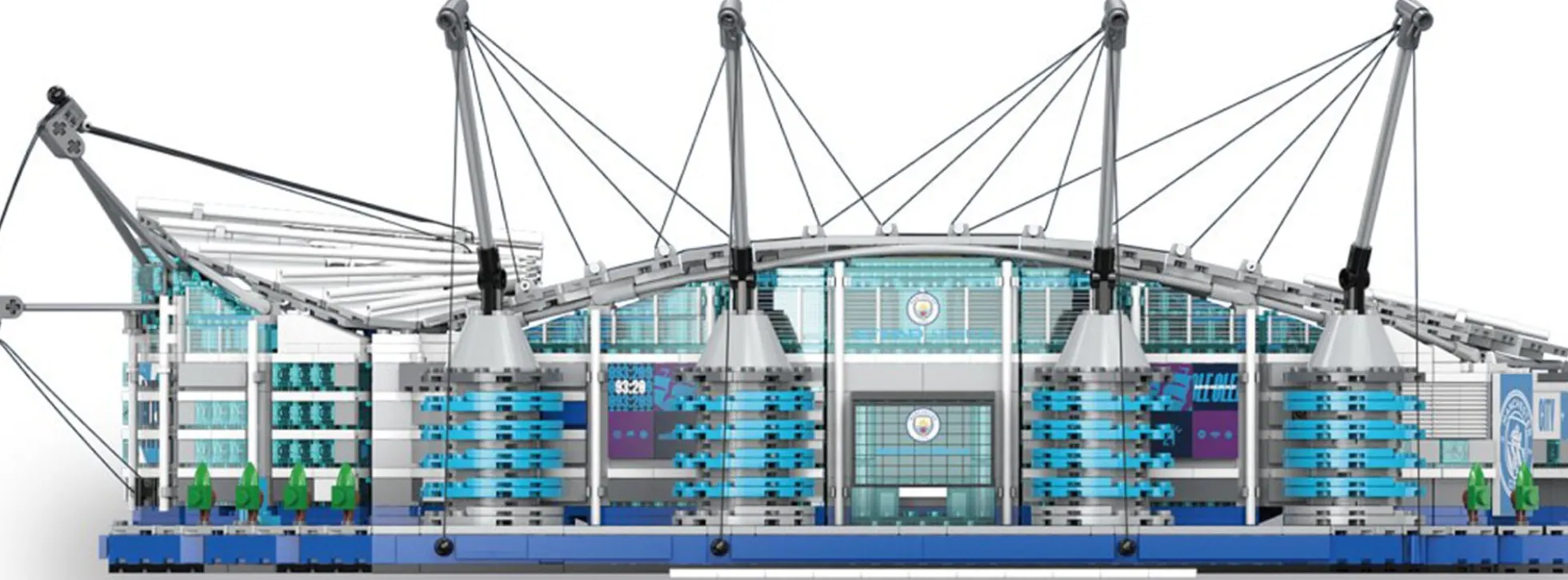 CaDA C66022W Etihad Stadion Manchester City FC | LED Beleuchtung | Gebäude Baukasten 1:400