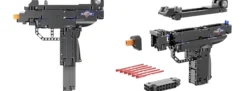 CaDA C81008W Maschinenpistole Uzi | mit 6 Schuss | Waffen Baukasten 1:2