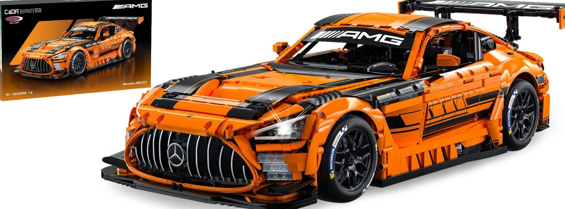 CaDA C644008W MB AMG GT3 orange | Auto Baukasten 1:8