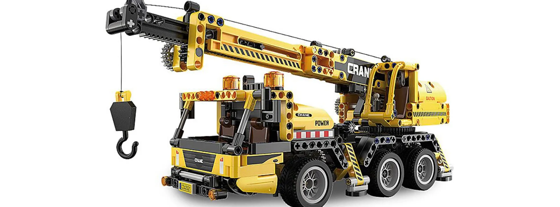 CaDA C65005W Mobilkran Bricks | Baufahrzeug Baukasten