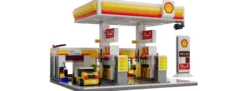CaDA C66026W Shell Tankstelle mit Shop und Waschanlage | Gebäude Baukasten